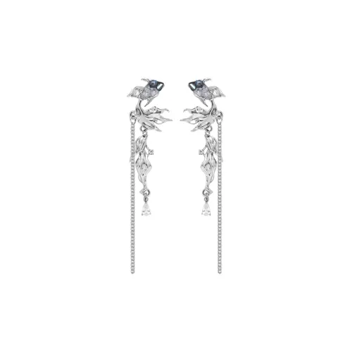 KING OF BLING 925 стерлинговое серебро булавка сплав циркон серьги женские