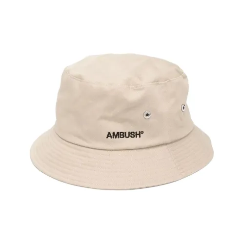 AMBUSH Хлопок Район Шляпы ведра Женские Бежевый