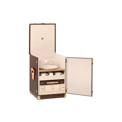 LOUIS VUITTON Холст Afternoon Tea Хранение Коробка Унисекс Коричневый