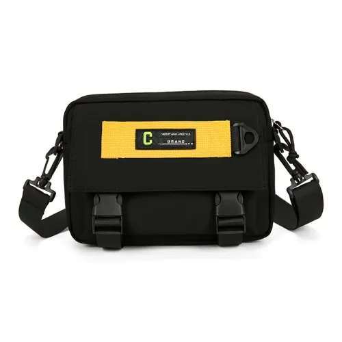 Tong Tong Rabbit Нейлоновая Сумка через плечо Унисекс Черный Белый Хаки