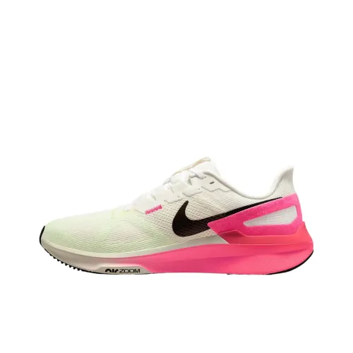 Nike Zoom Structure 25 Устойчивый к истиранию Низкий топ Zoom AIR Беговые кроссовки Sprint Мужские Секвойя