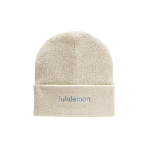 lululemon Шапки-бини из смешанной шерсти унисекс бежевого цвета