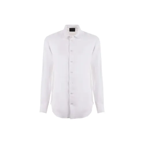 EMPORIO ARMANI SS24 Рубашка Мужская Белая