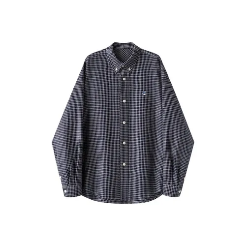 WILLIAM FOX SONS Рубашка Унисекс Синяя Клетка