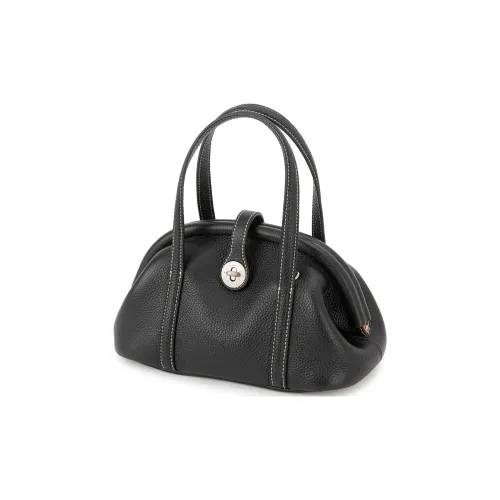 VENOF Сумка из натуральной коровьей кожи одно плечо ручная работа маленькая женская мусс белый какао черный