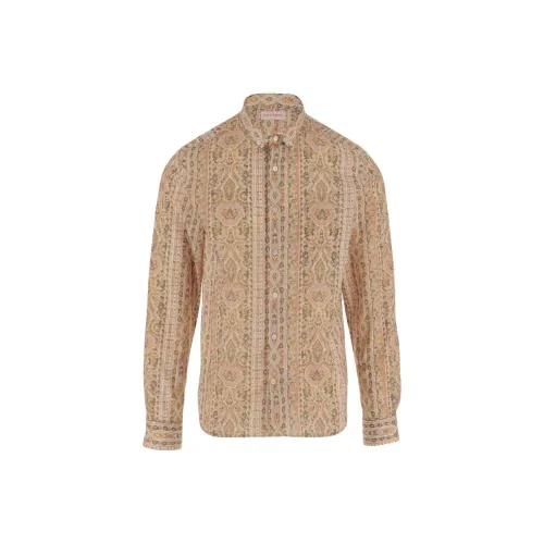 Valentino Red Men's Shirts Валентино Красные Мужские Рубашки