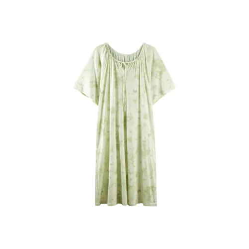 Q'NIANMA Ночная сорочка Женская Мятно-зеленая