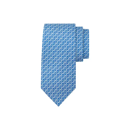Ferragamo Тутовый шелк Галстуки Мужской Светло-синий