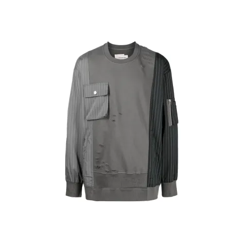 Feng Chen Wang Толстовка Мужская Серого цвета