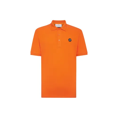 PHILIPP PLEIN Поло SS GOTHIC PLEIN Поло Мужской Оранжевый