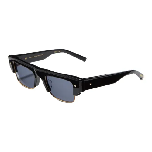 Valentino Квадратные Солнцезащитные Очки Унисекс Черные