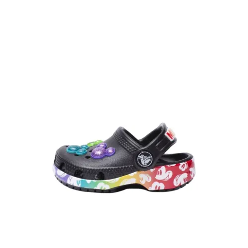 Disney x Crocs Классическая сандалия Slip-resistant устойчивая к истиранию низкий топ детские сандалии черный