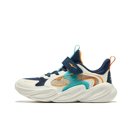 ERKE KIDS Chiikawa 2 Противоскользящий Устойчивый к истиранию Низкий Топ Детские Лайфстайл Обувь Белый Синий Зеленый