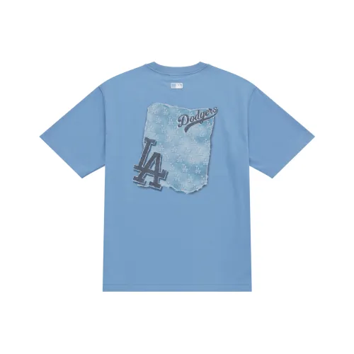 MLB MONOGRAM Коллекция Los Angeles Dodgers SS25 T-Shirt Унисекс Темно-Небесно-Синий