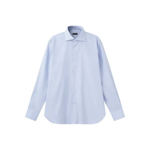Ermenegildo Zegna Sky Blue Мужские Рубашки