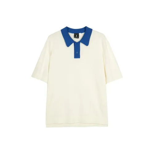 Skechers Поло Унисекс Бежевый Кремовый Белый