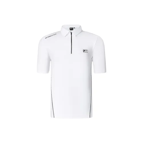 FILA GOLF серия Поло Мужское Нефрит Белый