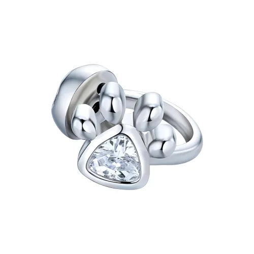 Glam Ever Сплав Clip ON Серьги Серебряные Женские