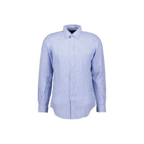 Polo Ralph Lauren Рубашка Мужская Синяя Белая