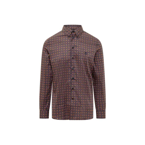 ETRO Мужские рубашки синего и красного цвета