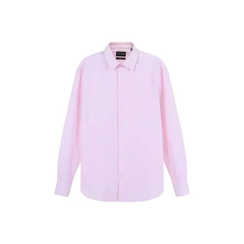 EMPORIO ARMANI SS23 Рубашка Мужская Светло-Розовая