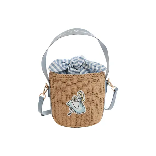 Disney Рафия Ведро Сумка Сумка Сумка через плечо Сумка через плечо Стандартная Женская Светло-синяя