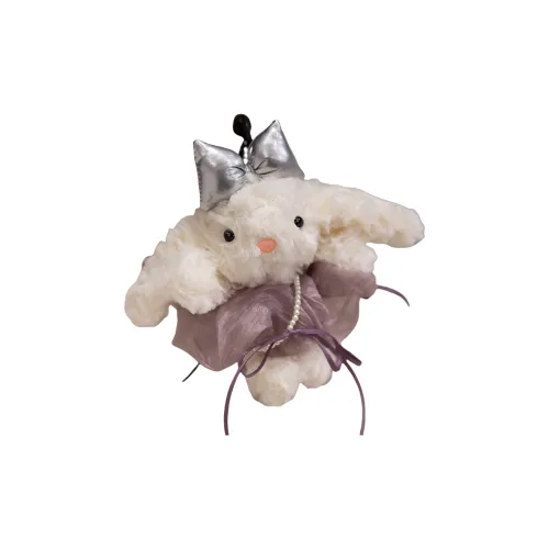 JIUJI Резинка для волос с ушками кролика юбка кукла плюшевый брелок высота 20 см