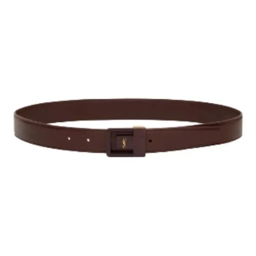 SAINT LAURENT Ремни из коровьей кожи женские красный ширина 3 см