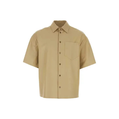 PRADA Светло-янтарный Мужские Рубашки