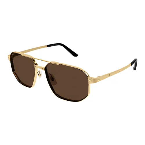 Cartier Aviator Солнцезащитные очки Мужские Золотые