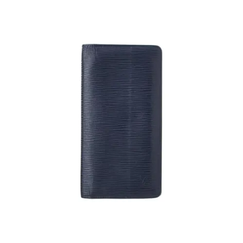 LOUIS VUITTON Brazza EPI Кожа Кошелек Унисекс Синий
