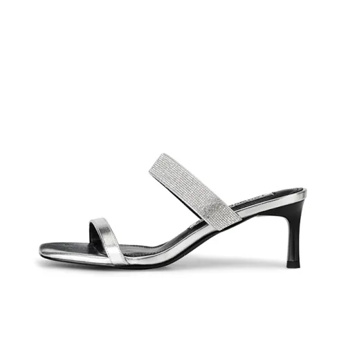 TOOMANYSHOES Слипоны Женские Серебряные