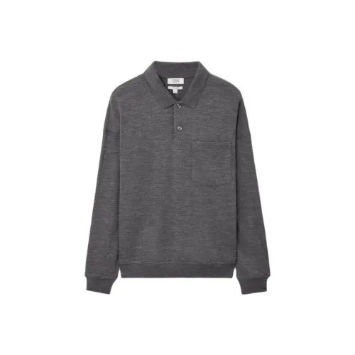 COS Серый Мужская Рубашка Поло