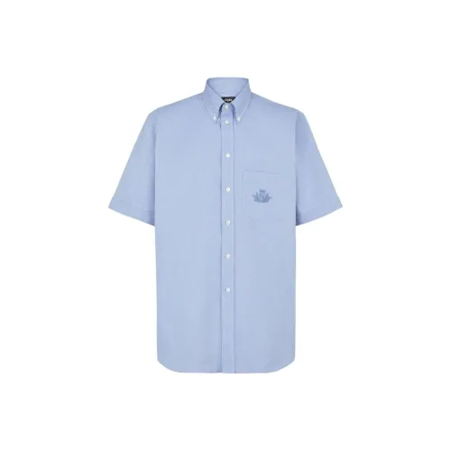 Fendi Светло-синие Мужские Рубашки
