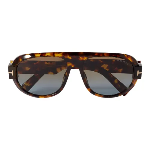TOM FORD Ацетат Aviator Солнцезащитные очки Унисекс Черепаховый