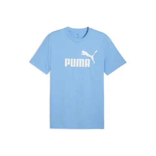 PUMA ESS Логотип T-рубашка мужская светло-синий