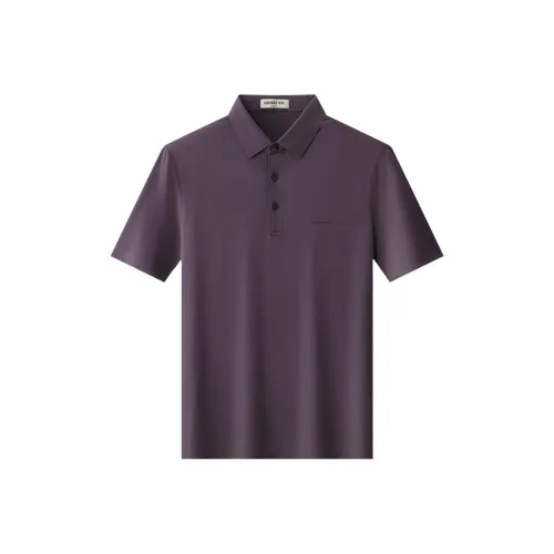 EDENBO Мужская рубашка-поло фиолетового цвета