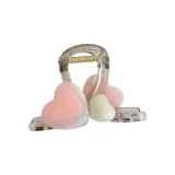 (Средний размер) Розовый Прозрачный Сердце