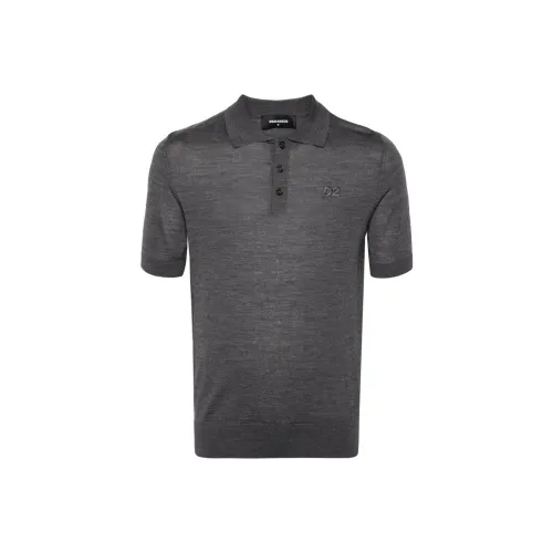 DSQUARED 2 Gray Men's Polo