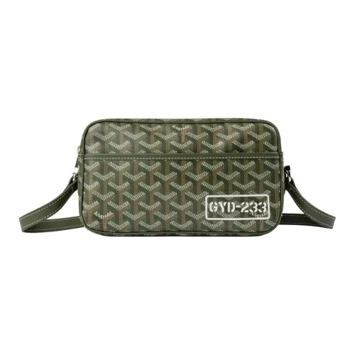 GOYARD Кепка Vert Холст Телячья кожа Сумка через плечо Сумка на плечо Унисекс Хаки Зеленый