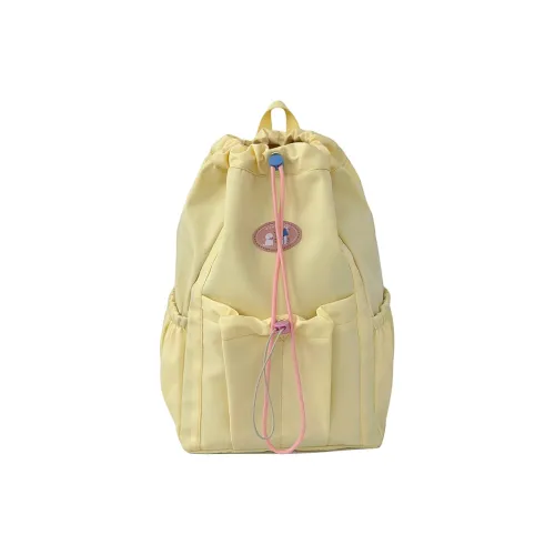 Single Warehouse Нейлон Рюкзак Стандартный Женский Желтый Экрю Розовый Небесно-Синий Черный