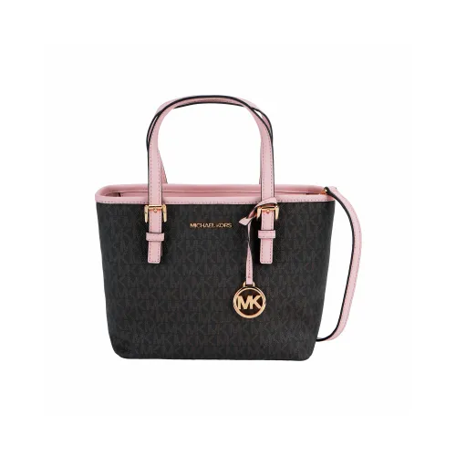 MICHAEL KORS Jet Set Кожа Тоут Сумка Сумка для покупок Сумка Сумка через плечо Сумка через плечо Мини Женская Коричнево-розовая Edge