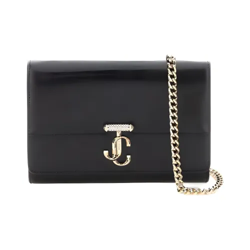 Jimmy Choo Сумка через плечо из кожи женская черная