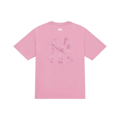 MLB MONOGRAM Коллекция New York Yankees SS25 T-Shirt Unisex Pink