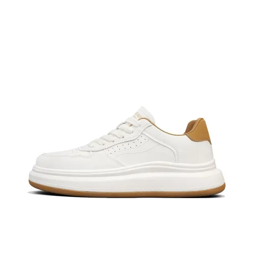 U.S. POLO ASSN. Покрытие Slip-Resistant Легкий Низкий Топ Скейтборд Кроссовки Мужские Бежевый Абрикос