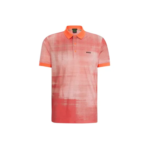 Hugo Boss Поло Мужское Оранжевое