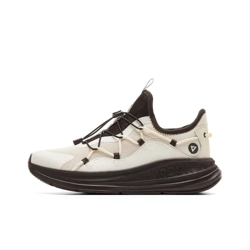 PEAK Амортизация противоскользящий легкий низкий топ повседневные беговые кроссовки мужские светлый хаки коричневый