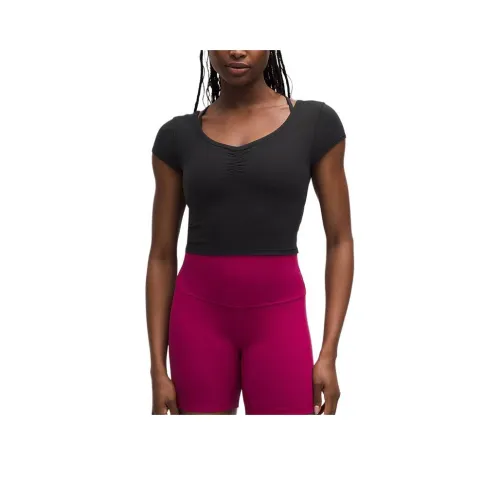lululemon T-Shirt Женская Черный BLK