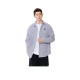 Джинсовый синий, белые полосы.