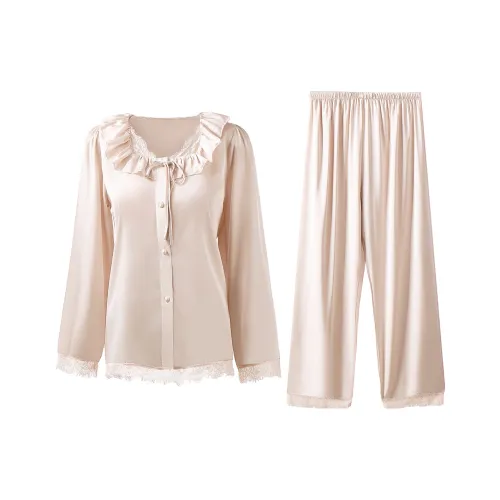 Городская красота Pajama Комплект Роскошь Премиум Feel Охлаждающий Домашний Комплект Женская Двухкомпонентная Набор